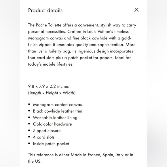 Louis Vuitton Monogram Canvas Poche Toilette - Picture 13 of 13